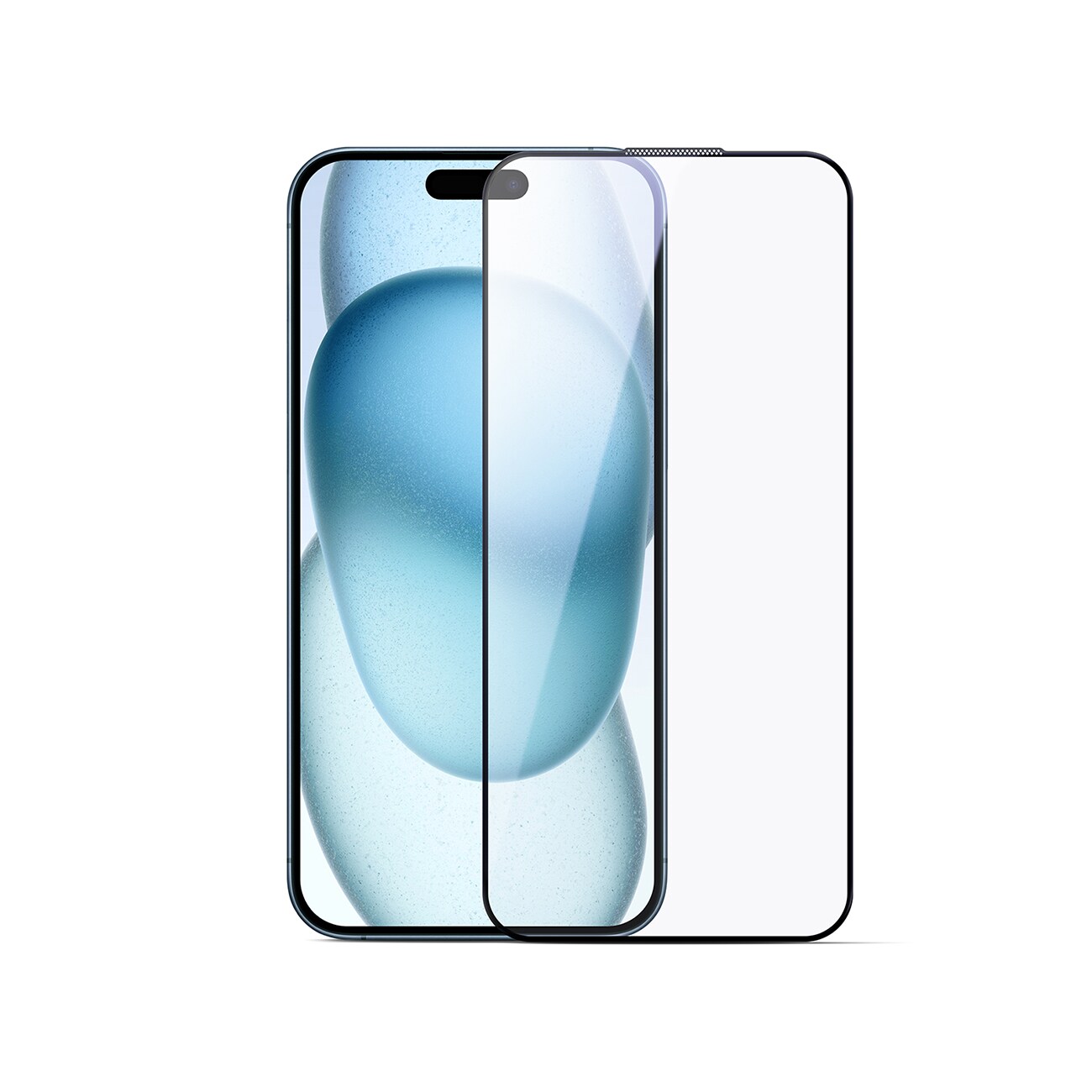 Joyroom JR-MLG0286 2.5D Anti-Blue Light karkaistu lasi mustalla kehyksellä iPhone 15/16 Plusille