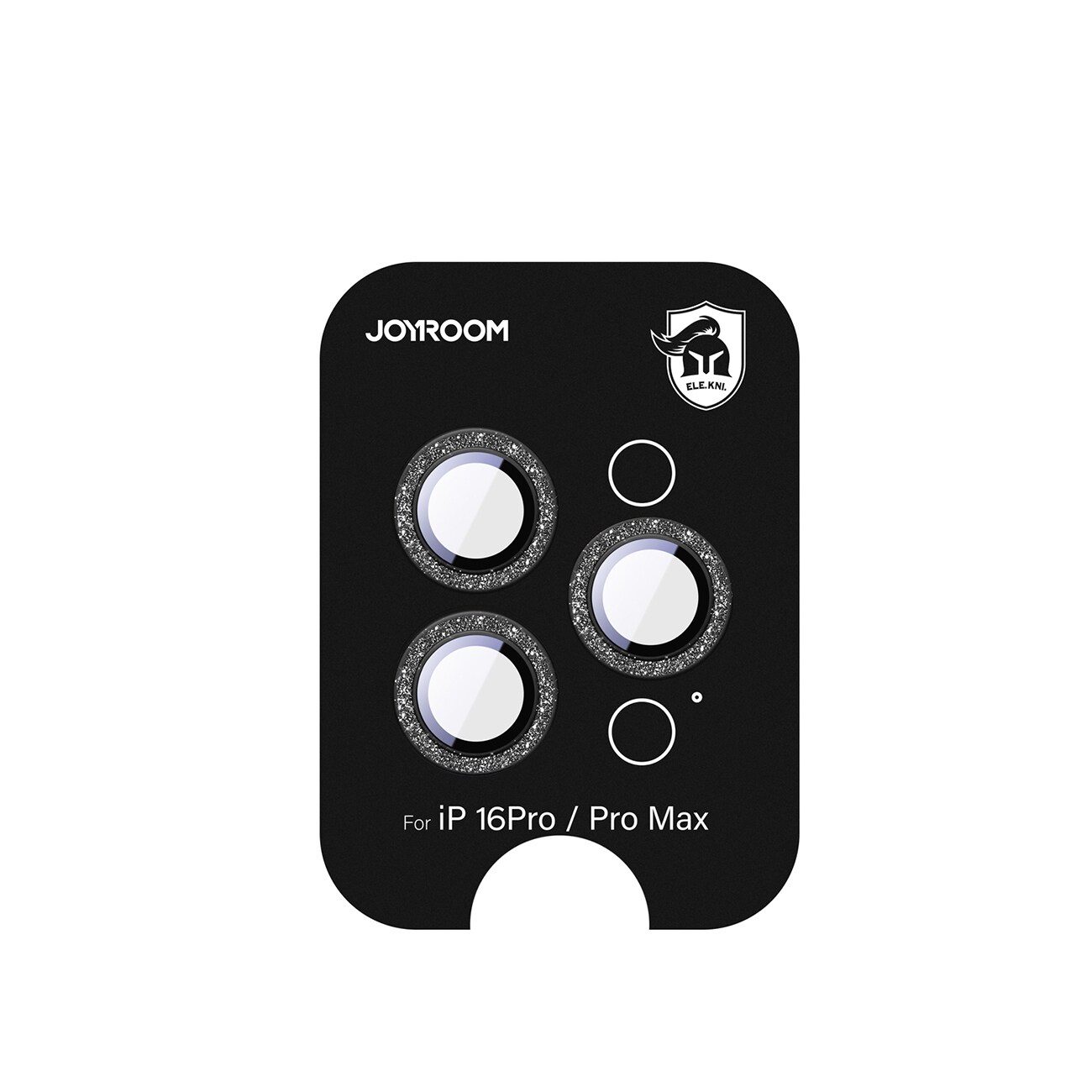 Joyroom JR-MSF0303 Lasinen näytönsuoja iPhone 16 Pro/16 Pro Max -objektiiveille - Musta