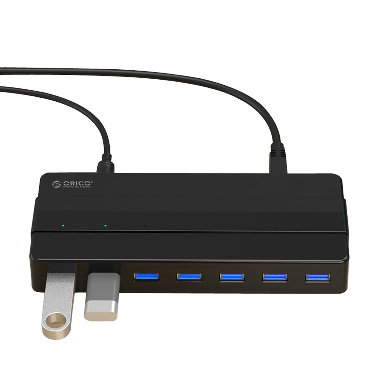 Keskitin Orico H7928-U3-V1 7x USB-A 3.0 - musta
