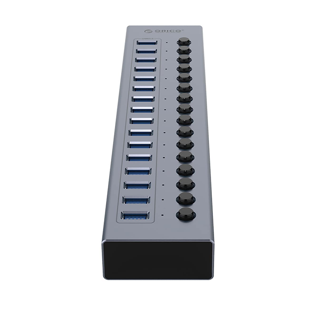 Orico BT2U3-16AB keskittimen 16x USB-A 3.0 kytkimillä - harmaa