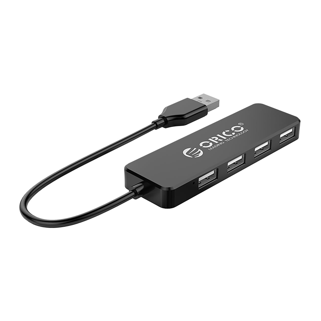 Orico FL01 USB-A Hub telakointiasema 4x USB-A 2.0 - musta