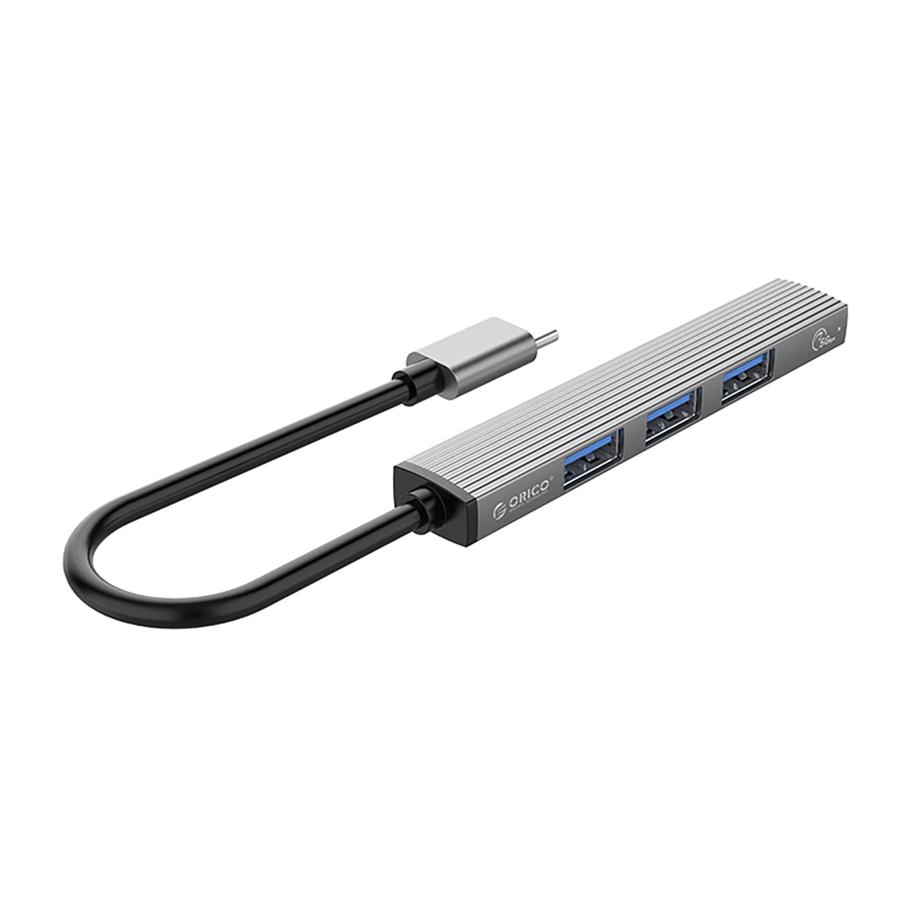 Orico AH-13 USB-C keskittimen telakointiasema 1x USB-A 3.0 + 3x USB-A 2.0 - harmaa