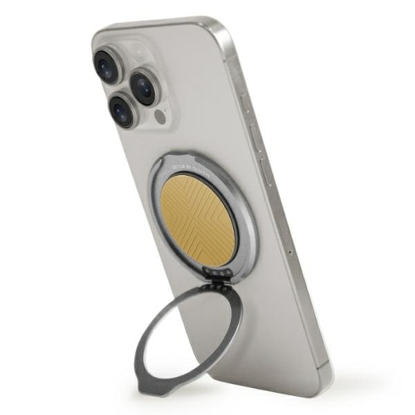 Uniq Gripfit 360 Magneettikiinnike&Kickstand Magneettinen pidike keltainen/kanarian keltainen