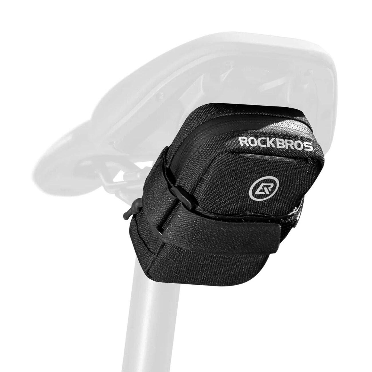 Rockbros Mini satulalaukku CO2-patruunan pidikkeellä - musta/vihreä
