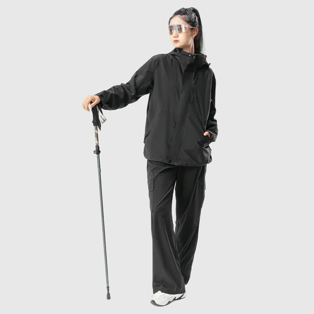 Qunature Nordic Walking vaellussauva Alumiini 110 - 130 cm 1 kpl - Ruskea