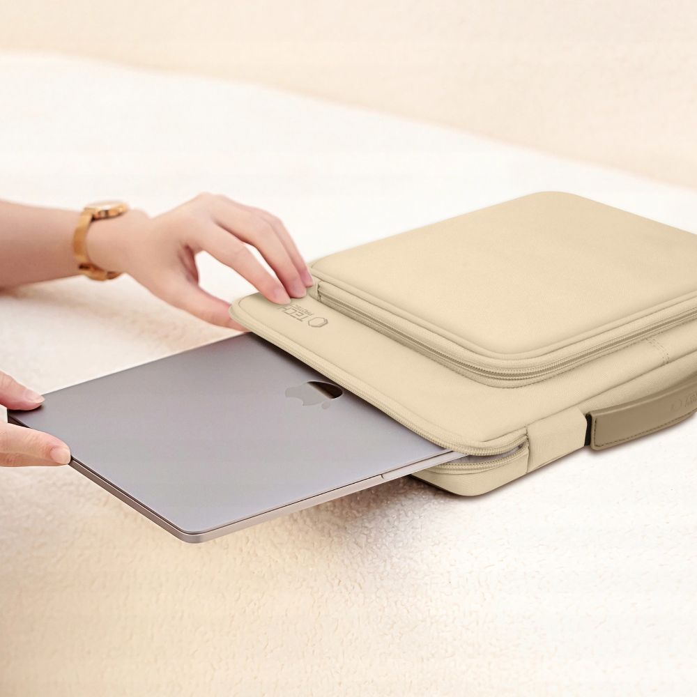 Tech-Protect Basic laukku 15-16" kannettavalle tietokoneelle - beige