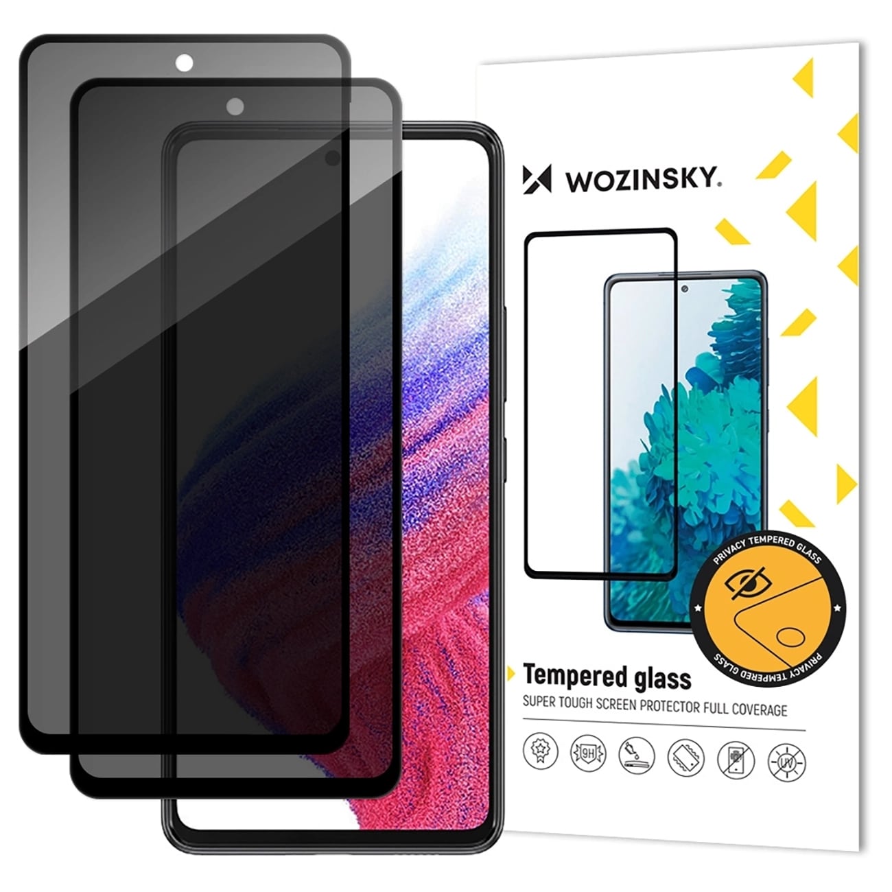 Wozinsky Yksityisyyslasi Yksityisyys karkaistu lasi Xiaomi Redmi Note 14S:lle, 2-pack
