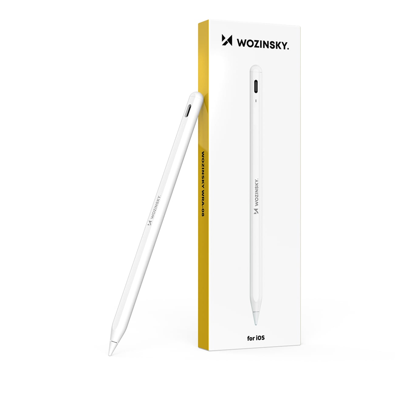Wozinsky WRA-08 Stylus iPadille USB-C-pikalataus - Valkoinen