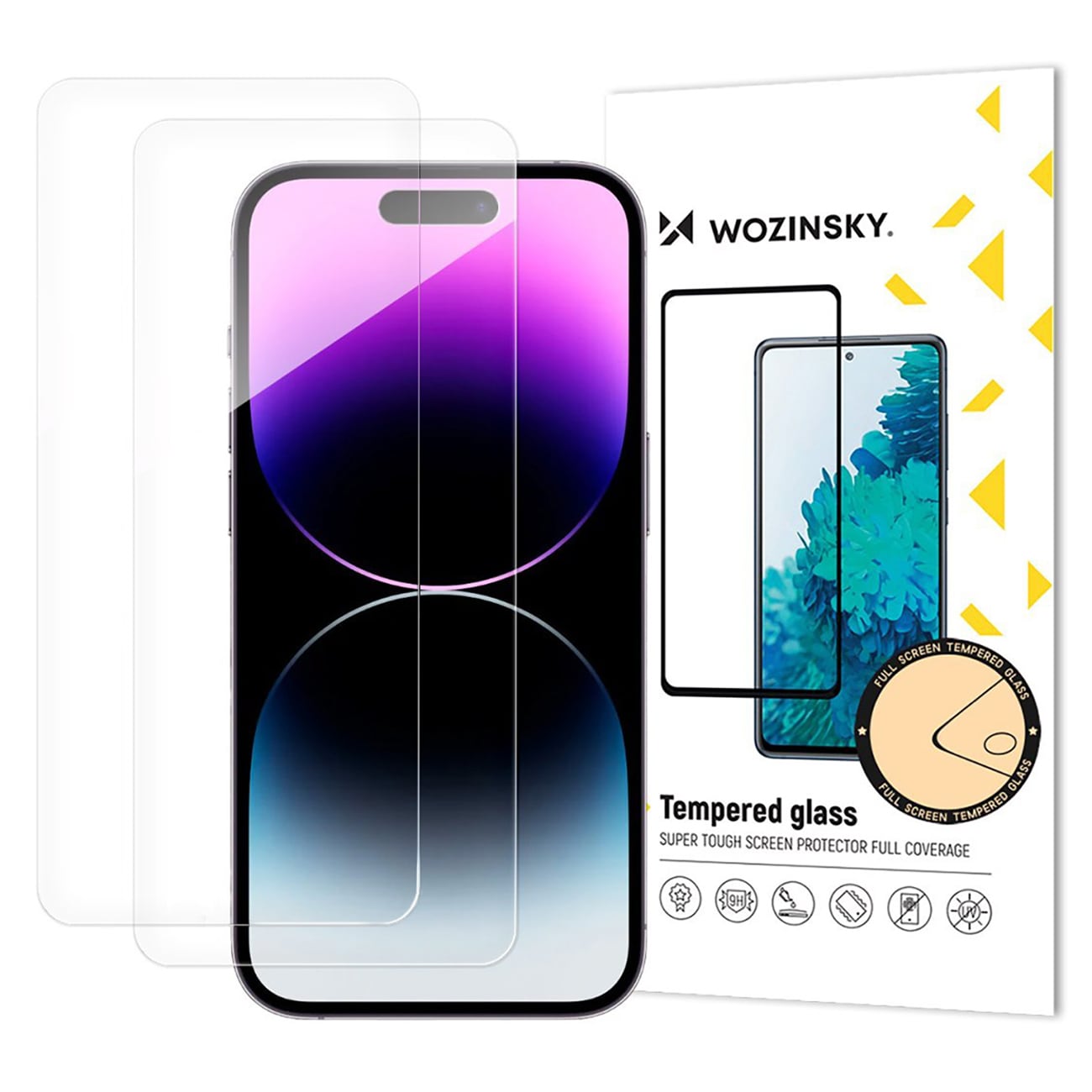 Wozinsky Karkaistua lasia 2-pack iPhone 17 Pro / 16 Pro -malliin
