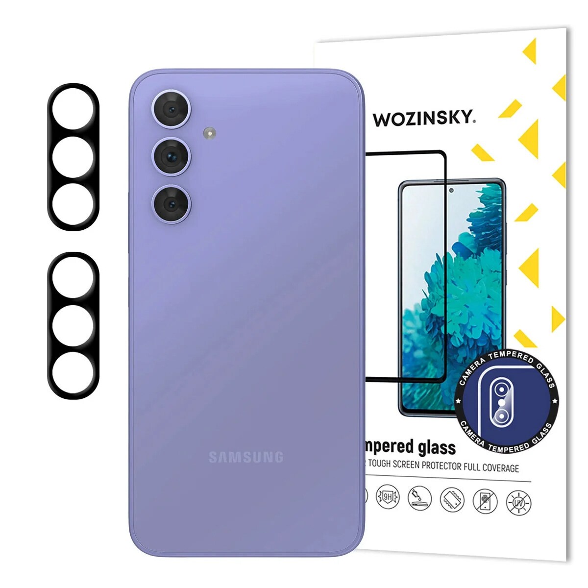 Wozinsky Full Camera Glass 9H karkaistu lasi Samsung Galaxy S25 FE - 2 kpl.