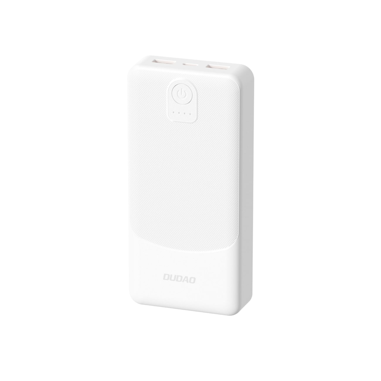 Powerbank Dudao K10 10000mAh 2.4A 2 x USB-A - valkoinen