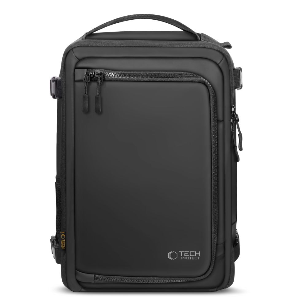 Tech-Protect Defender S50 reppu Ryanairille ja Wizzarille, 20L kannettava tietokone - musta