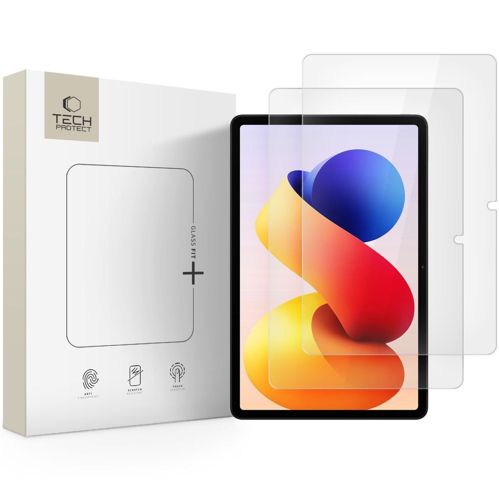 Tech-Protect Glass Fit+ 2-pack karkaistua lasia Xiaomi Redmi Pad Pro / 2 Pro 12.1 - läpinäkyvää