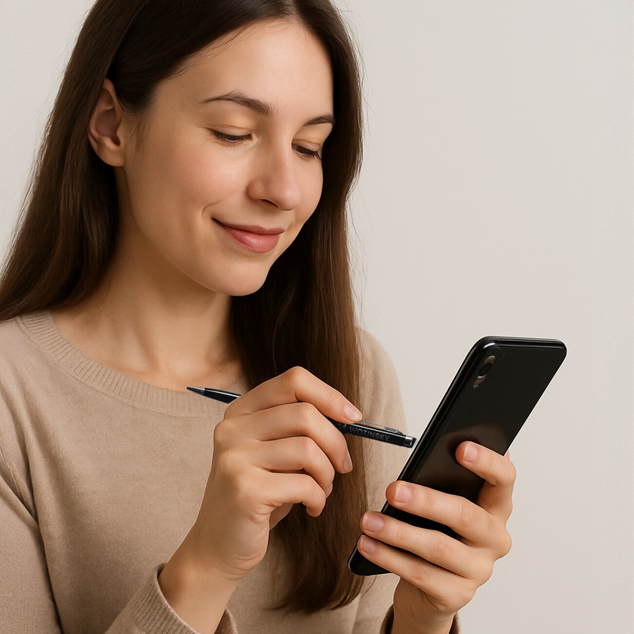 Wozinsky kynätyyny älypuhelinten ja tablettien kosketusnäytöille, musta