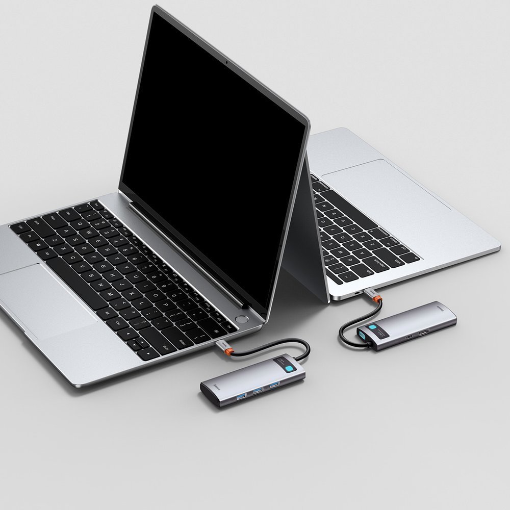 Baseus Metal Gleam 5-in-1 USB Type C Hub - 100W Power Delivery / 4K HDMI / 3x USB 3.2 (CAHUB-CX0G)