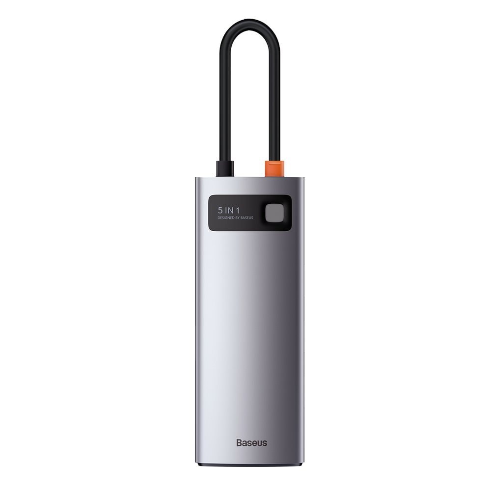 Baseus Metal Gleam 5-in-1 USB Type C Hub - 100W Power Delivery / 4K HDMI / 3x USB 3.2 (CAHUB-CX0G)