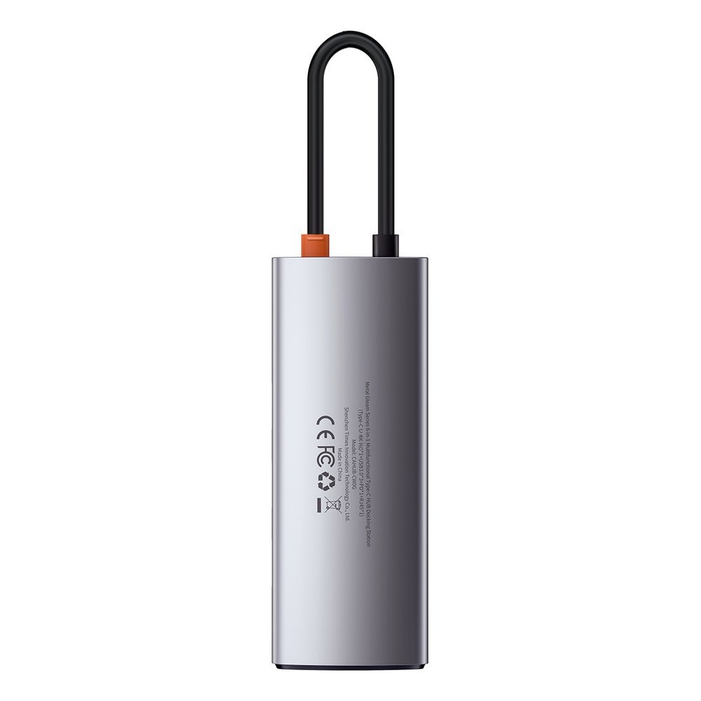 Baseus Metal Gleam 5-in-1 USB Type C Hub - 100W Power Delivery / 4K HDMI / 3x USB 3.2 (CAHUB-CX0G)