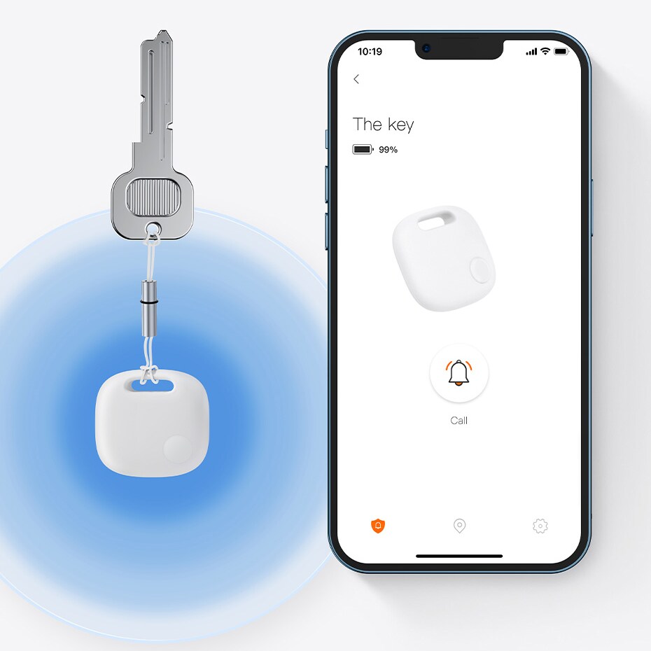 Baseus T2 Pro älykäs GPS-paikannin lasten käsilaukun avaimiin valkoinen (FMTP000002)