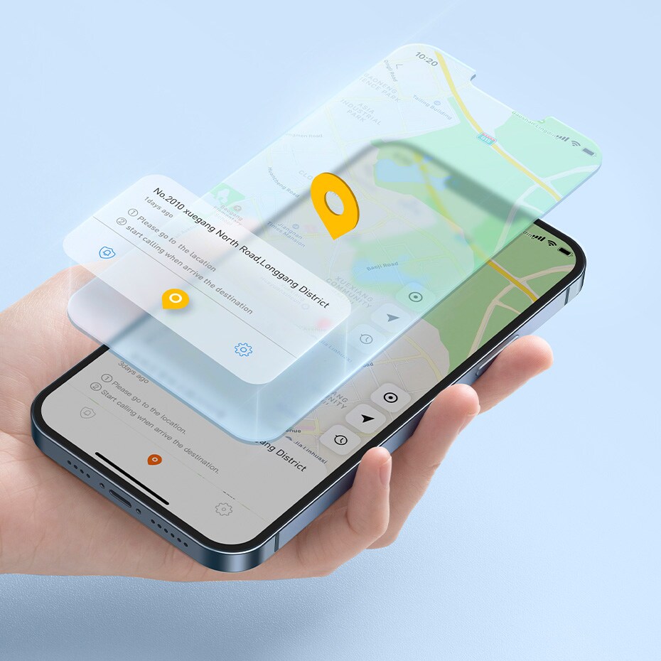 Baseus T2 Pro älykäs GPS-paikannin lasten käsilaukun avaimiin valkoinen (FMTP000002)