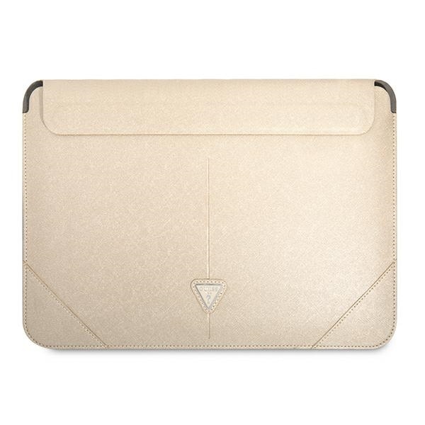 Guess Saffiano Triangle Logo kotelo 16" kannettavalle tietokoneelle - beige