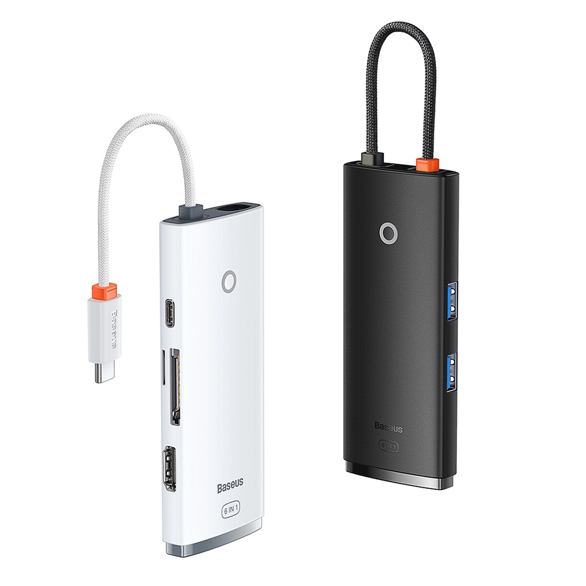 Baseus Lite USB C HUB - 2 x USB 3.0 / USB C PD / HDMI 1.4 / SD / TF, musta (WKQX050101)