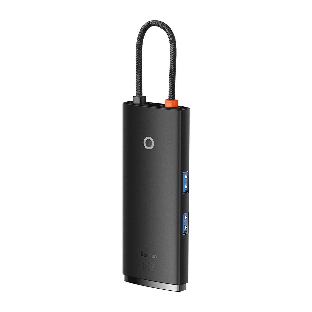 Baseus Lite USB C HUB - 2 x USB 3.0 / USB C PD / HDMI 1.4 / SD / TF, musta (WKQX050101)