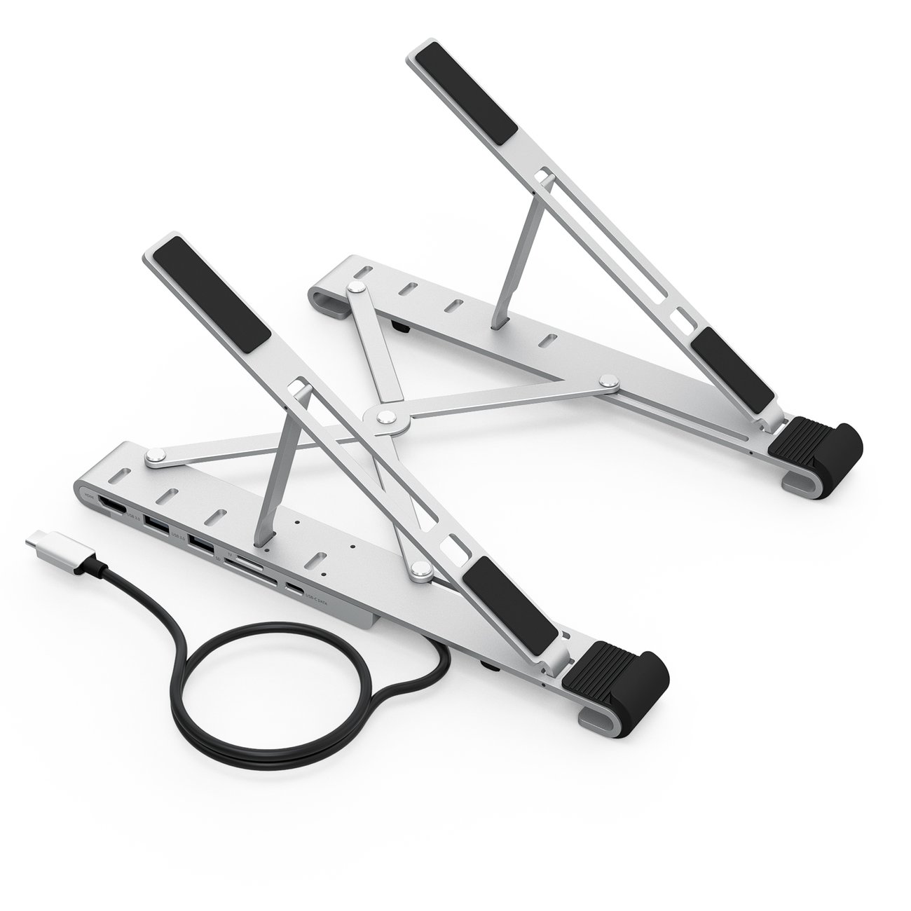 Choetech monitoimiasema PD/USB-C HDMI (4K/30Hz), 2xUSB-A, 1xUSB-C, SD/TF musta (HUB-M43)