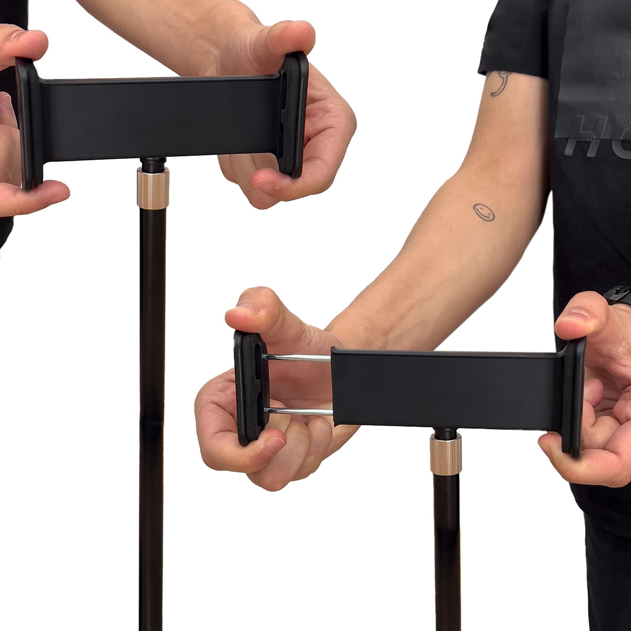 [PALAUTETTU TUOTE] Wozinsky jalusta tabletille ja puhelimelle pöydällä musta (WTHBK4)