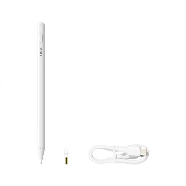 Baseus Smooth Writing 2 -kynä LED-ilmaisimella - valkoinen