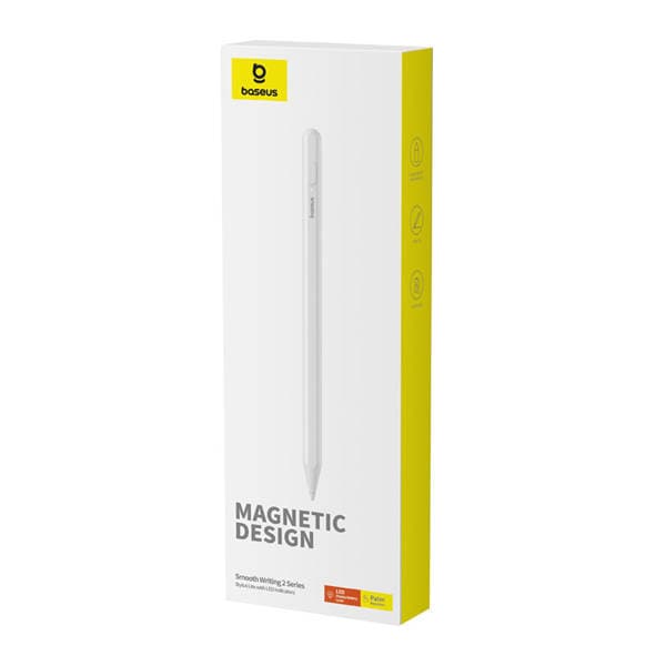 Baseus Smooth Writing 2 -kynä LED-ilmaisimella - valkoinen