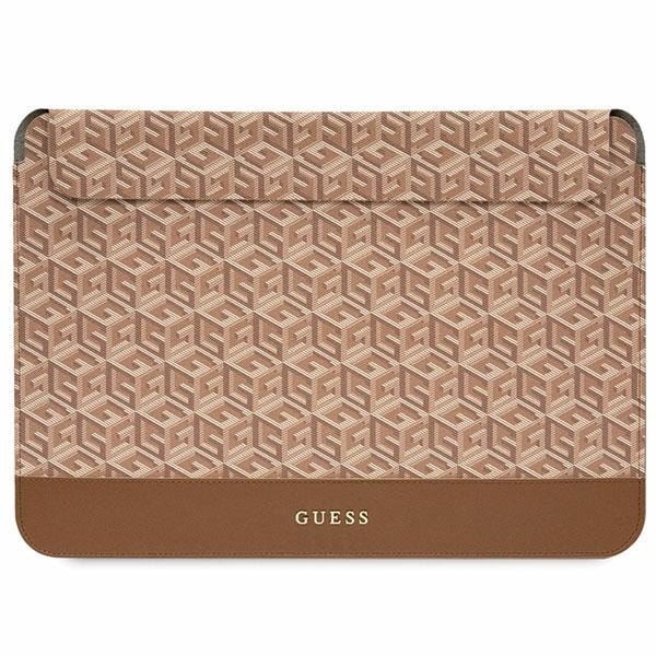 Guess GCube Stripes -kotelo 14" kannettavalle tietokoneelle - ruskea