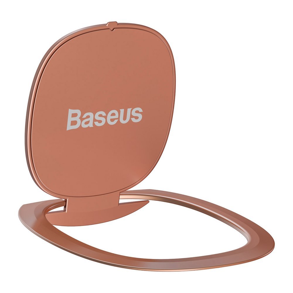 Baseus ultra-ohut itseliimautuva rengas haltija puhelimen jalusta vaaleanpunainen (SUYB-0R)