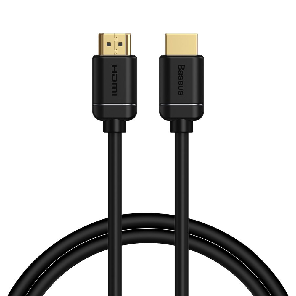 Baseus kaapeli HDMI 2.0 kaapeli 4K 60 Hz 3D HDR 18 Gbps 1 m musta (CAKGQ-A01)
