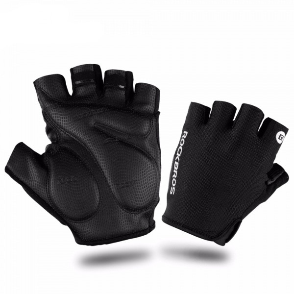 Rockbros S106BK pyöräilyhanskat, koko L - musta