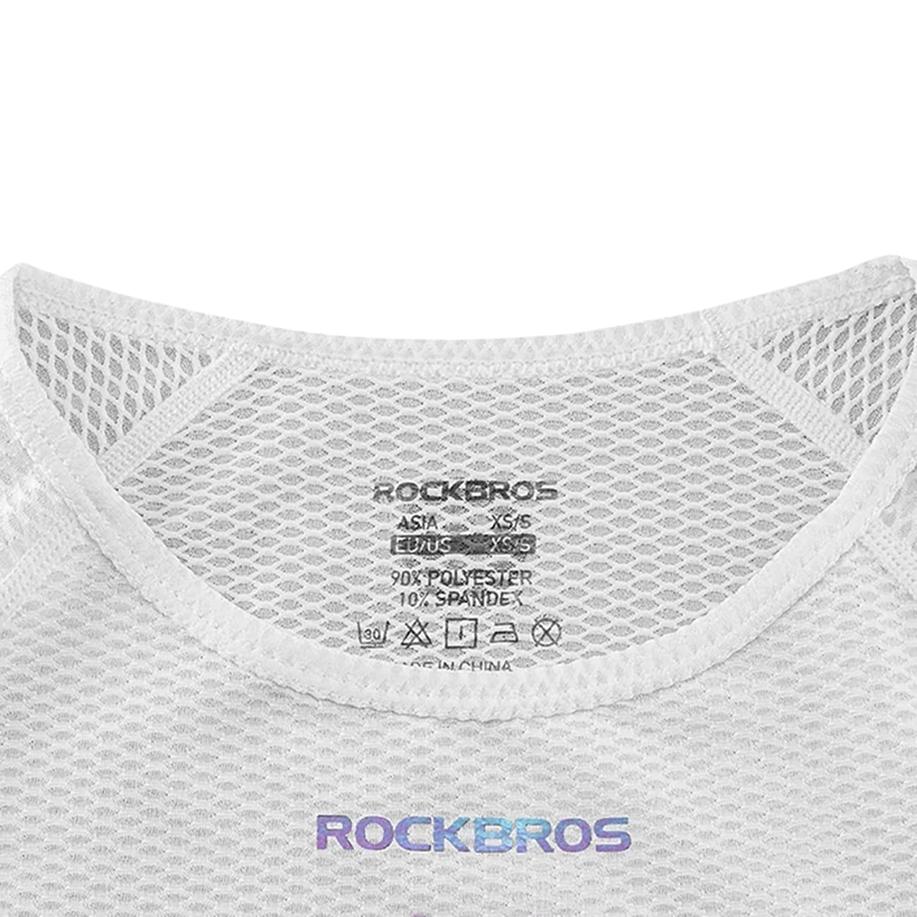 Rockbros YDBX001 Naisten nopeasti kuivuva hihaton pyöräilypaita M/L - Valkoinen