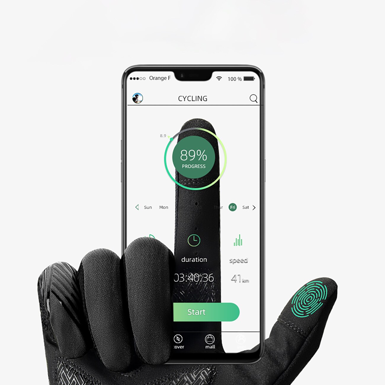 Rockbros pyöräilykäsineet kevät/kesä/syksy, koko, koko: XL - musta