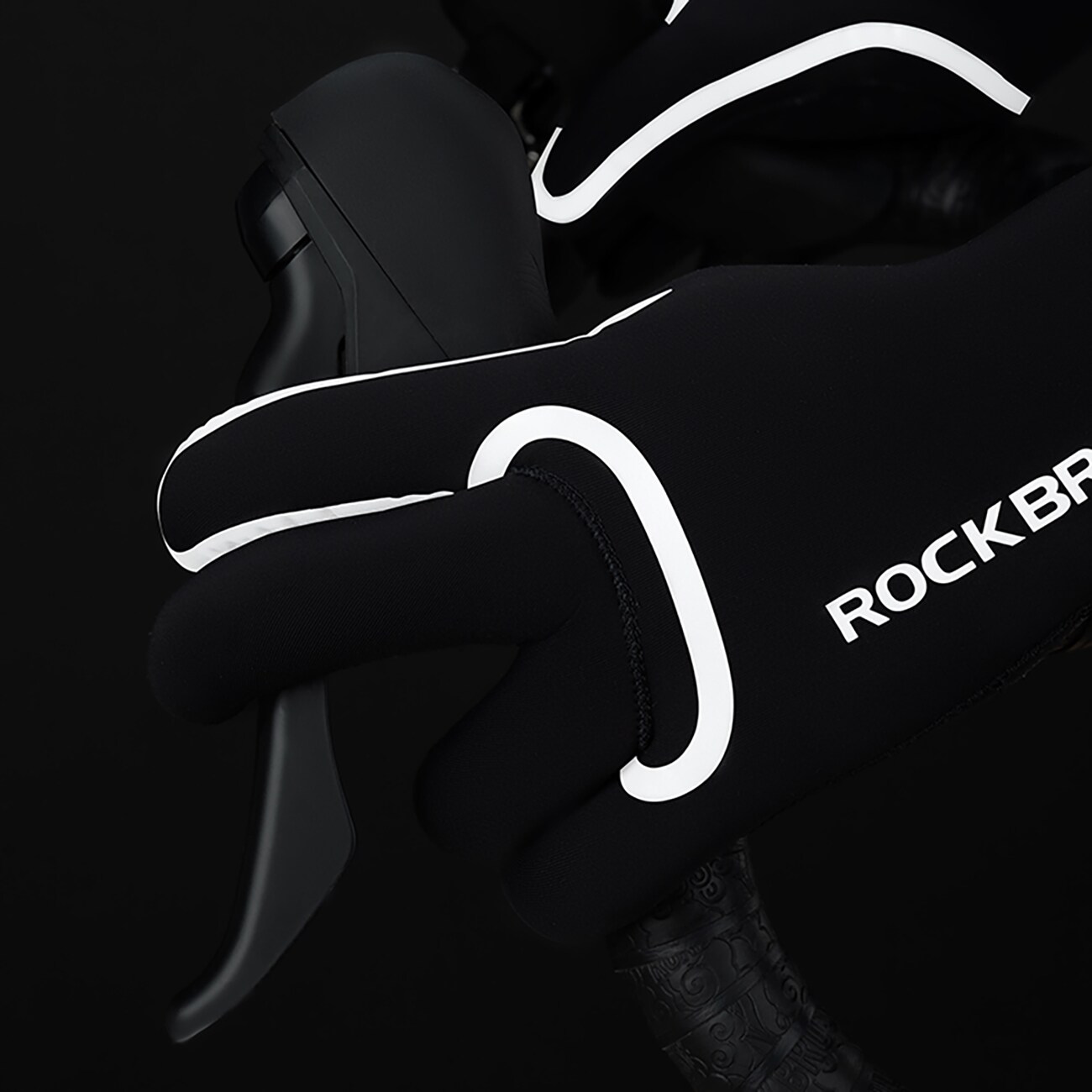 Rockbros vedenpitävät pyöräilykäsineet, koko: Musta
