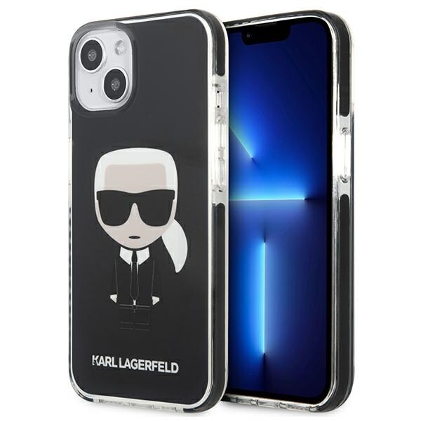 Karl Lagerfeld Iconik Karl Case for iPhone 13 mini - Musta