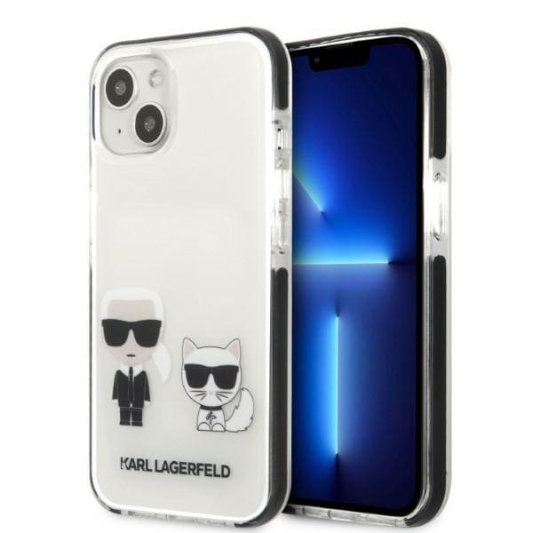 Karl Lagerfeld KLHCP13STPEKCW iPhone 13 mini 5.4" hard case white/white Karl & Choupette