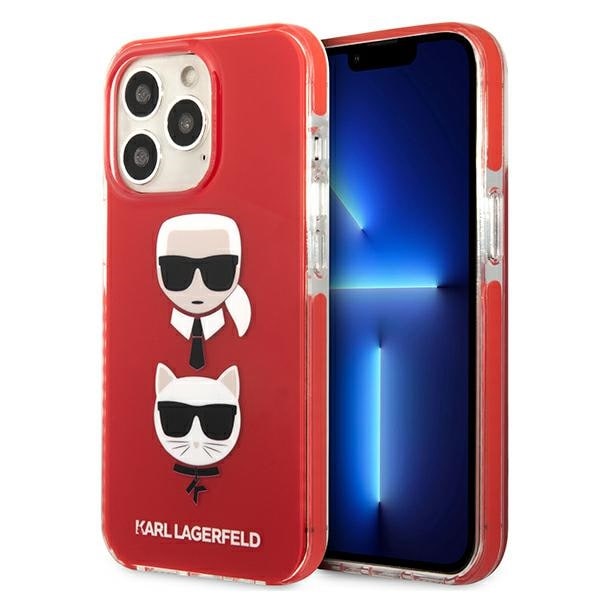 Karl Lagerfeld Karl&Choupette Head Case for iPhone 13 Pro / iPhone 13 - punainen