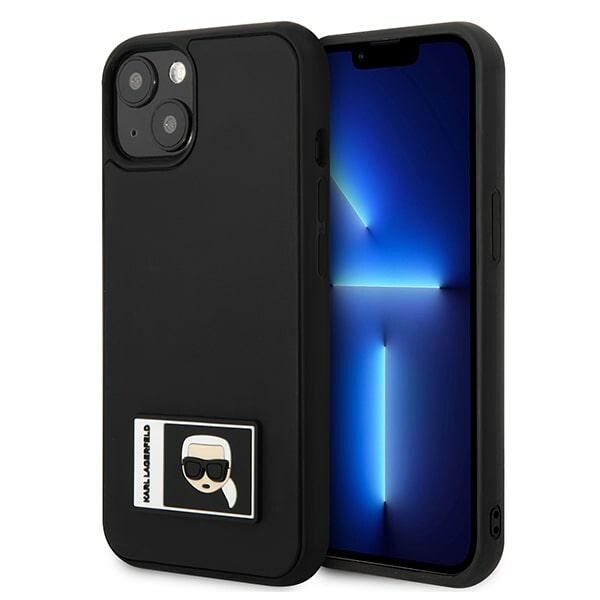 Karl Lagerfeld Ikonik Patch Case for iPhone 13 - Musta