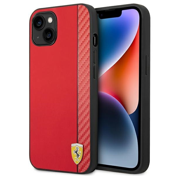 Ferrari FEHCP14MAXRE iPhone 14 Plus 6.7" punainen/punainen kovakotelo Carbon