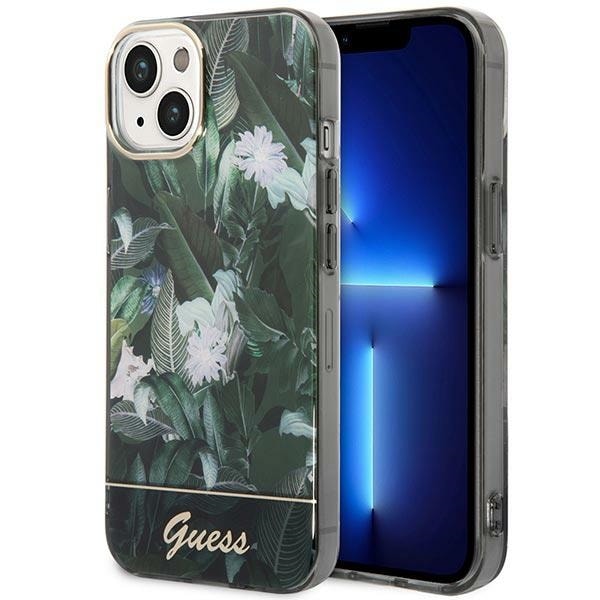 Guess GUHCP14MHGJGHA iPhone 14 Plus 6.7" vihreä/vihreä kovakotelo Jungle Collection -mallisto
