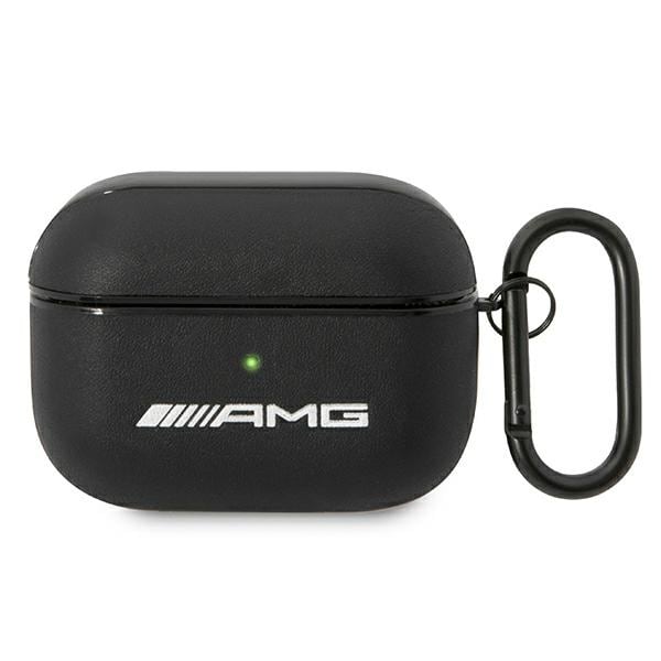 AMG Leather Big Logo -kotelo AirPods Pro:lle - musta
