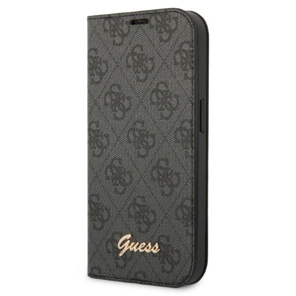 Guess GUBKP14LHG4SHK iPhone 14 Pro 6.1 "musta / musta kirja 4G Vintage Gold logo