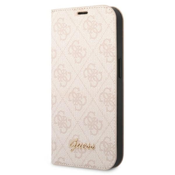 Guess GUBKP14SHG4SHP iPhone 14 6.1" Pink/Vintage Gold Logo Case