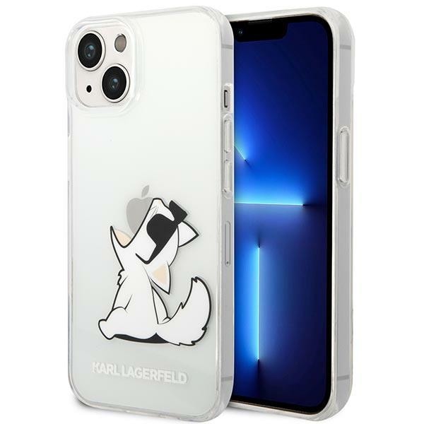 Karl Lagerfeld KLHCP14MCFNRC iPhone 14 Plus 6,7 "kovakotelo selkeä / läpinäkyvä Choupette Fun