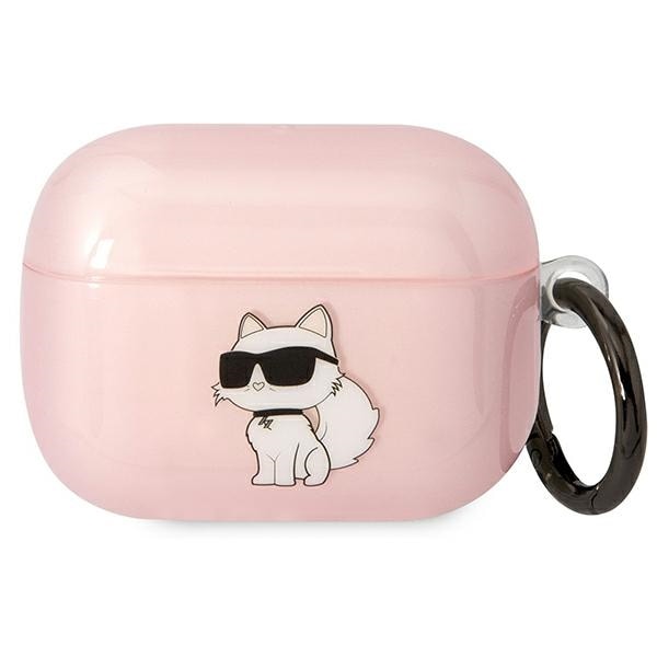 Karl Lagerfeld KLAPHNCHTCP AirPods Pro -suojus vaaleanpunainen Ikonik Choupette -valikoima