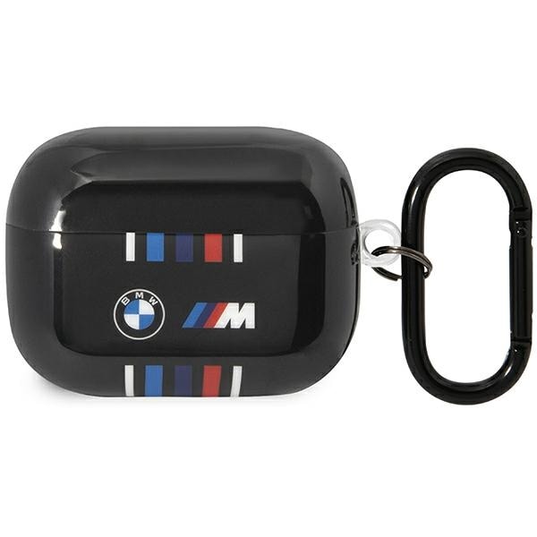 BMW BMAP22SWTK AirPods Pro -suojus musta/musta Useita värillisiä viivoja