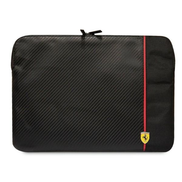 Ferrari Carbon&Smooth kotelo 14" kannettavalle tietokoneelle - musta